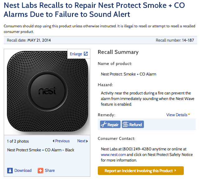 Nest_Labs_Recalls_to_Repair_Nest_Protect_Smoke___CO_Alarms_Due_to_Failure_to_Sound_Alert___CPSC_gov