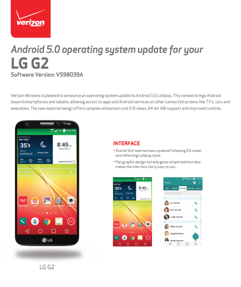 LG G2 VERIZON LOLLI2