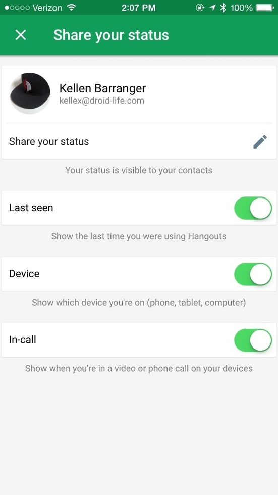 hangouts 4.0 android ios