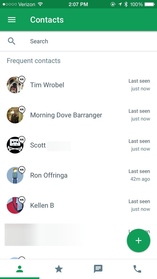 hangouts 4.0 android ios