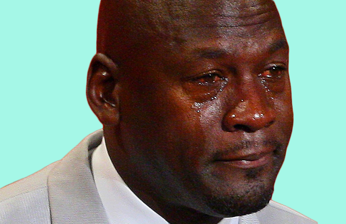 mj crying meme