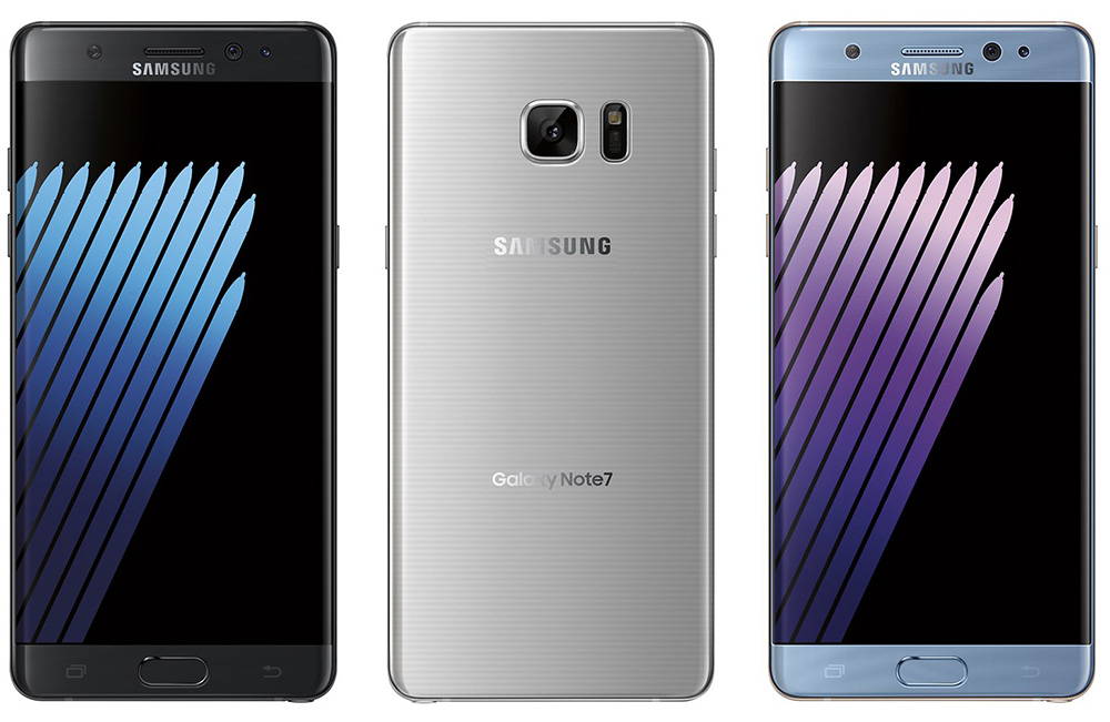 galaxy note 7 colors