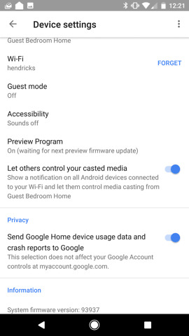 google home preview program