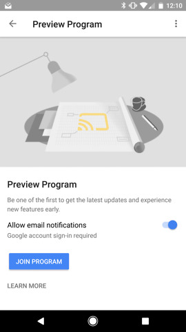 google home preview program
