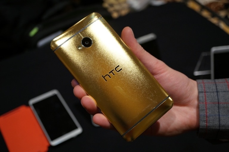 Here is the HTC One in 18K Gold