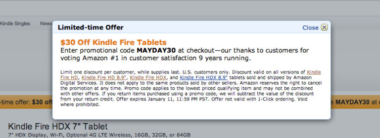 Deal:  All of Amazon’s Kindle Fire Lineup is $30 Off