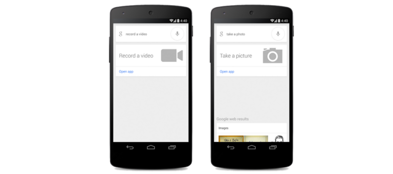 Google Adds “Take a Picture” and “Take a Video” Voice Actions to Search
