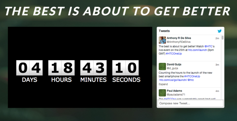HTC Will Live Stream “All New HTC One” Event