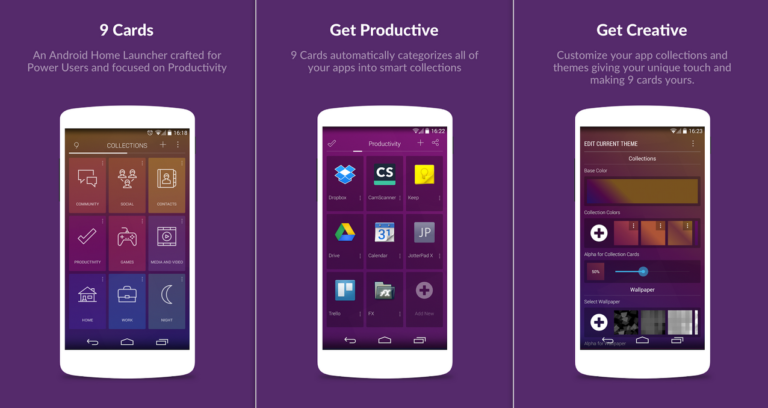 9 Cards is a Beautiful New Launcher, Organizing Apps Based on Usage Patterns