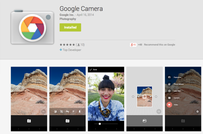 Google Camera App Makes Its Way to Google Play (Updated: With Download)