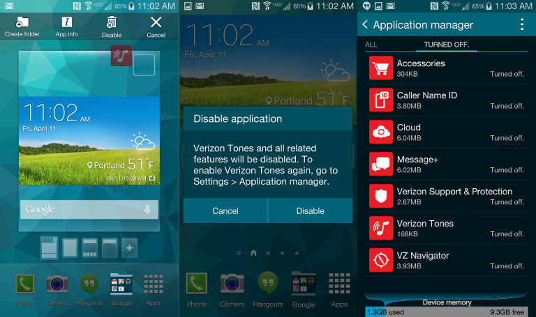 How to:  Quickly Disable Bloatware on the Galaxy S5