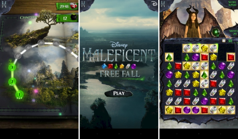 Maleficent Free Fall Now Available for Android, a Mix of Candy Crush and Bejeweled