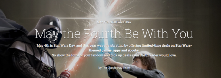 Google and Amazon Both Celebrating Star Wars Day With Sales