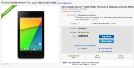 Deal:  16GB Nexus 7 (2013) for $139 on eBay