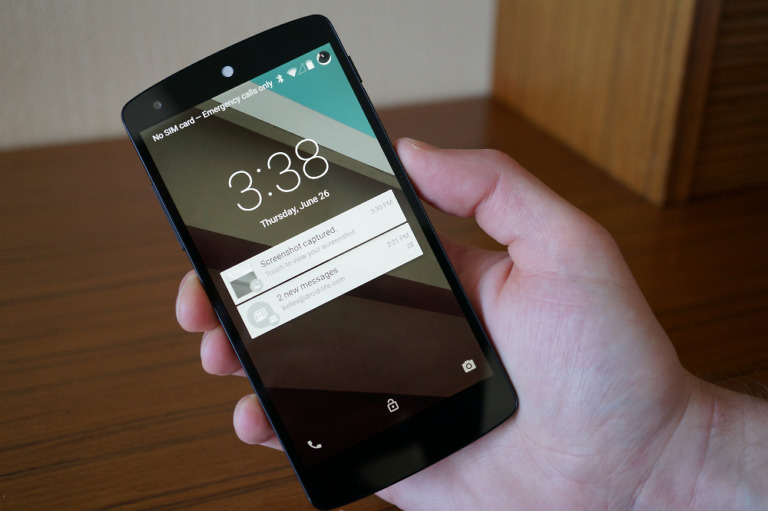 Android L Features:  Interacting With the New Lock Screen
