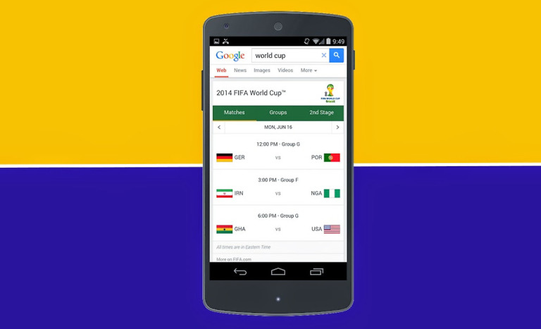Google Search is Ready for the World Cup