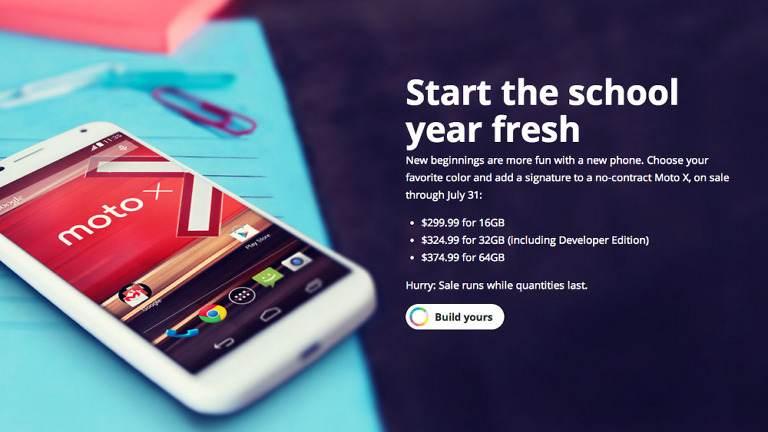 Moto X Deal Extended Through July 31, Grab a 16GB for $299