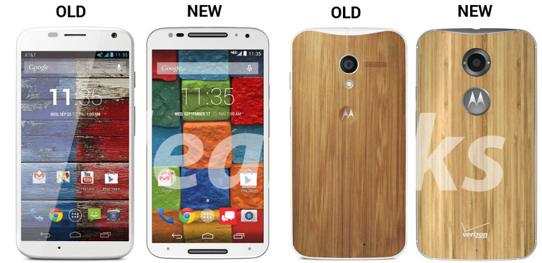 Images:  Old Moto X vs. New Moto X+1