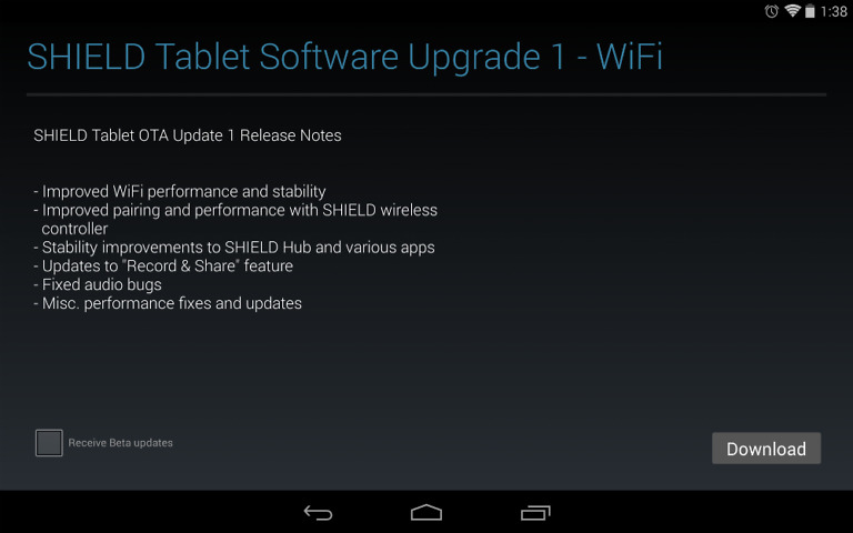 NVIDIA Pushing OTA Update to SHIELD Tablet, Improves WiFi Stability and More