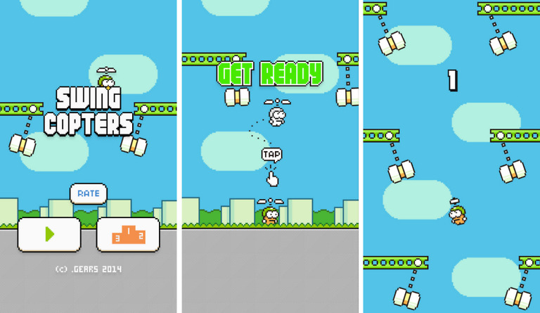 Dong Nguyen’s Follow-up to Flappy Bird, Swing Copters, is Now Live on Google Play