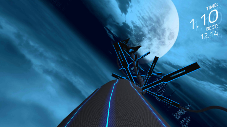 Unpossible Racing Game is Impossible Road Meets TRON
