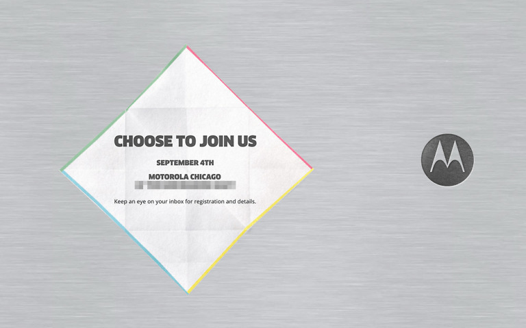Motorola Hosting September 4 Event – For New Moto X, Moto G and Moto 360