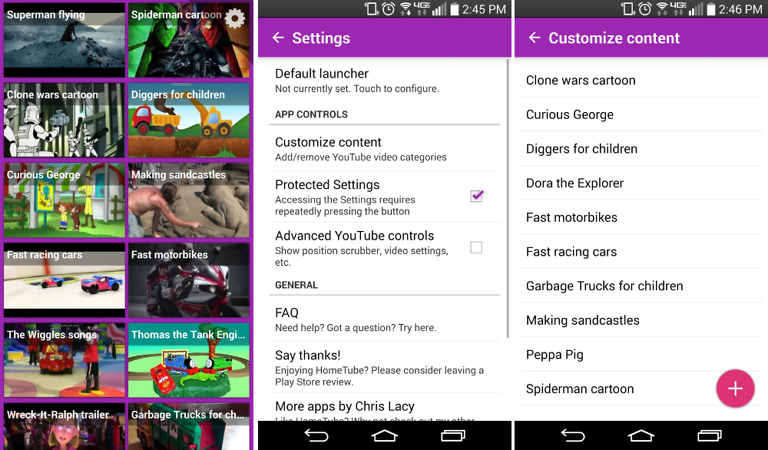HomeTube Launched to Google Play, a Kid-friendly YouTube Video Launcher
