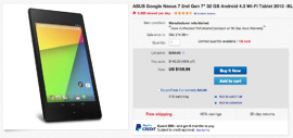 Deal:  Nexus 7 (2013) 32GB on Sale for $159 From eBay