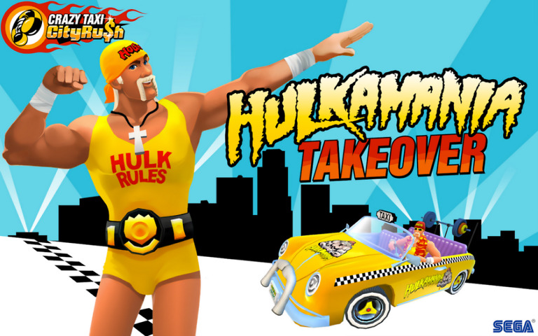 SEGA Brings Hulkamania to Crazy Taxi City Rush, Now Available on Google Play