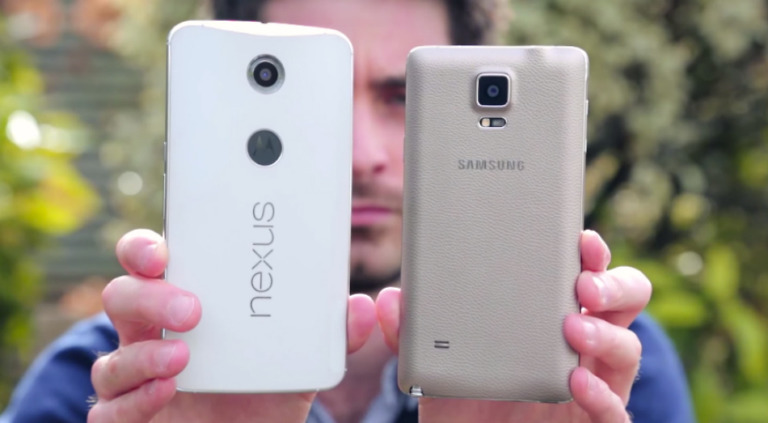 Nexus 6 and Galaxy Note 4 Size Detailed in Hands-on Video