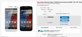 Deal:  Unlocked GSM Moto X (1st Gen) for $249 Through eBay, Galaxy S4 Active for $299