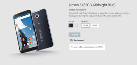 Nexus 6 Pre-Orders Go Live on October 29