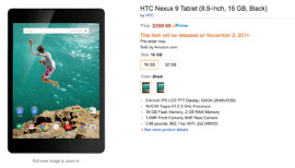 Nexus 9 Pre-Orders Open at Amazon