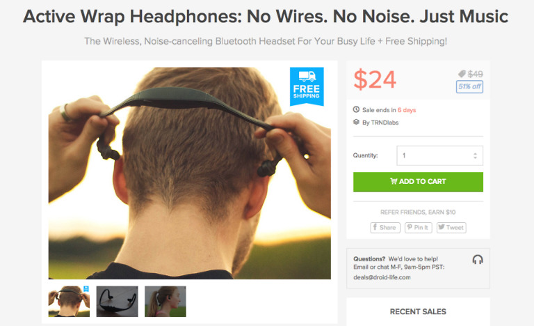 Deal: 6 Days Left to Grab the Active Wrap Bluetooth Headphones for Just $24