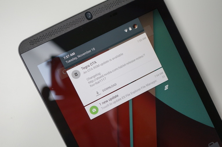 NVIDIA Pushing Out Lollipop Update to SHIELD Tablet Owners Right Now