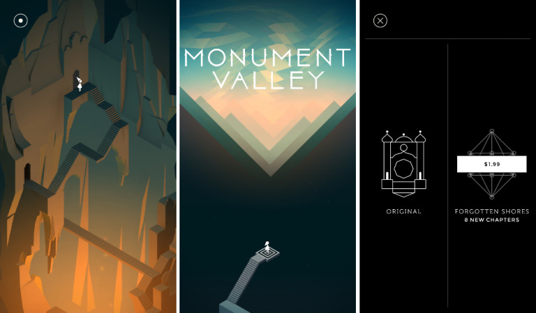 Forgotten Shores Chapters for Monument Valley Now Available as $1.99 IAP