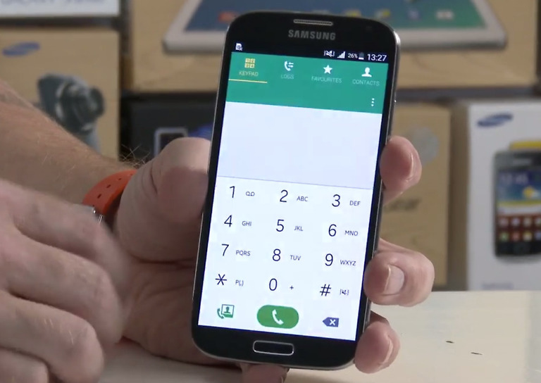 This is Lollipop Running on the Galaxy S4