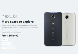 Nexus 6 Now Available From Motorola