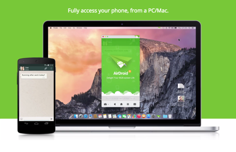 AirDroid 3 Released, Brings Wireless File Transfer and AirMirror