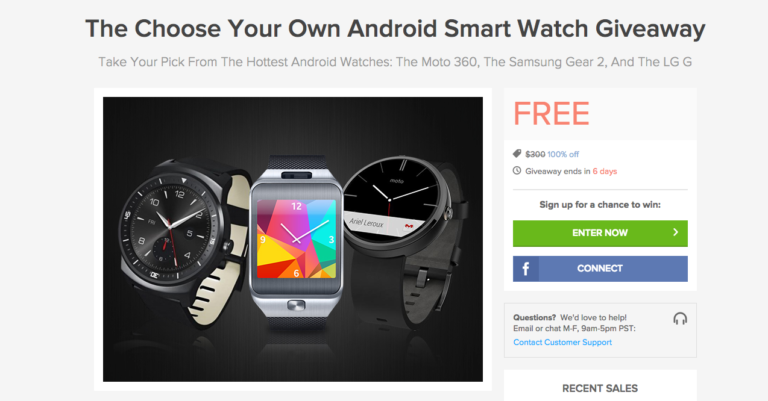 DL Deals Contest Reminder: Win Your Choice of Android Smartwatch