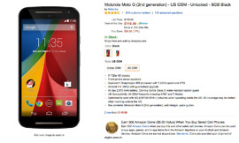 Deal:  Moto G (2nd Gen) Just $149 at Amazon
