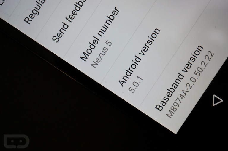 Nexus 6 Android 5.0.1 Factory Image Available as Build LRX22C (Update:  Nexus 5)