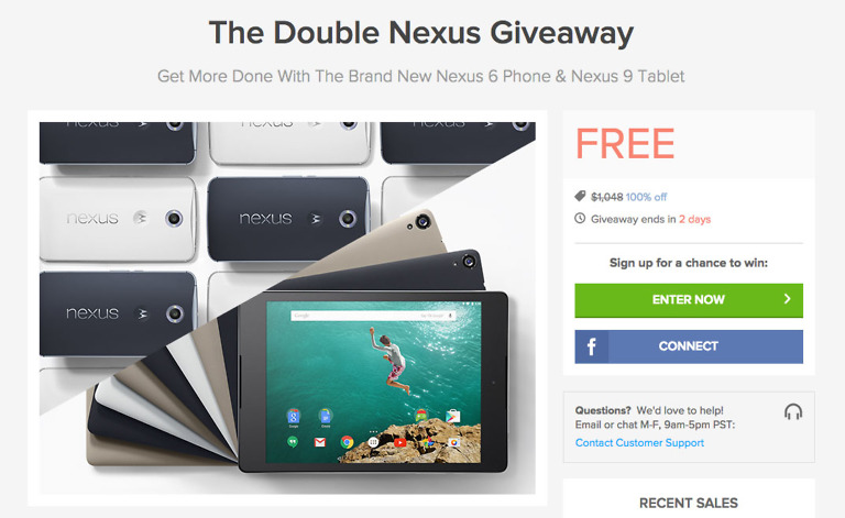 Reminder:  DL Deals Double Nexus Giveaway is Only Open for 2 More Days!
