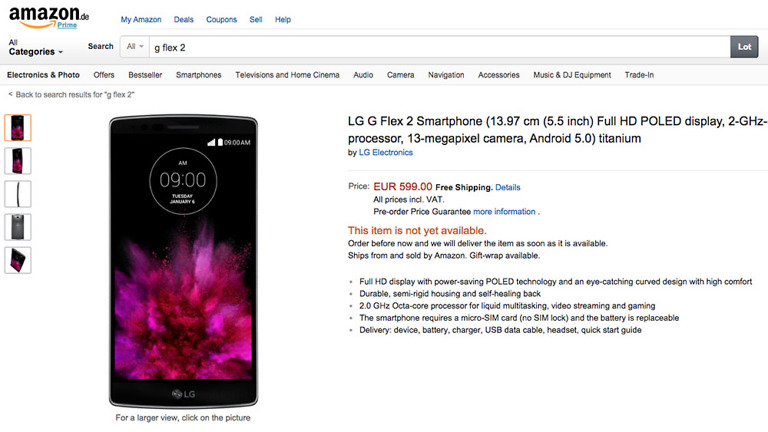LG G Flex 2 to Carry Reasonable Price?