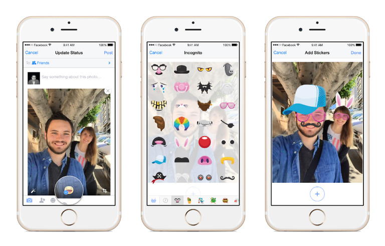 Add Silly Prop Stickers to Your Photos Before Uploading to Web Thanks to Facebook Update