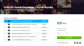 Deal: Unity3D Game Developer Course Bundle for $39