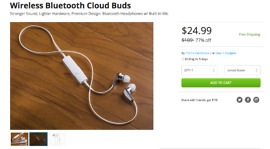 Deal: Wireless Bluetooth Cloud Buds for $25, 77% Off Retail