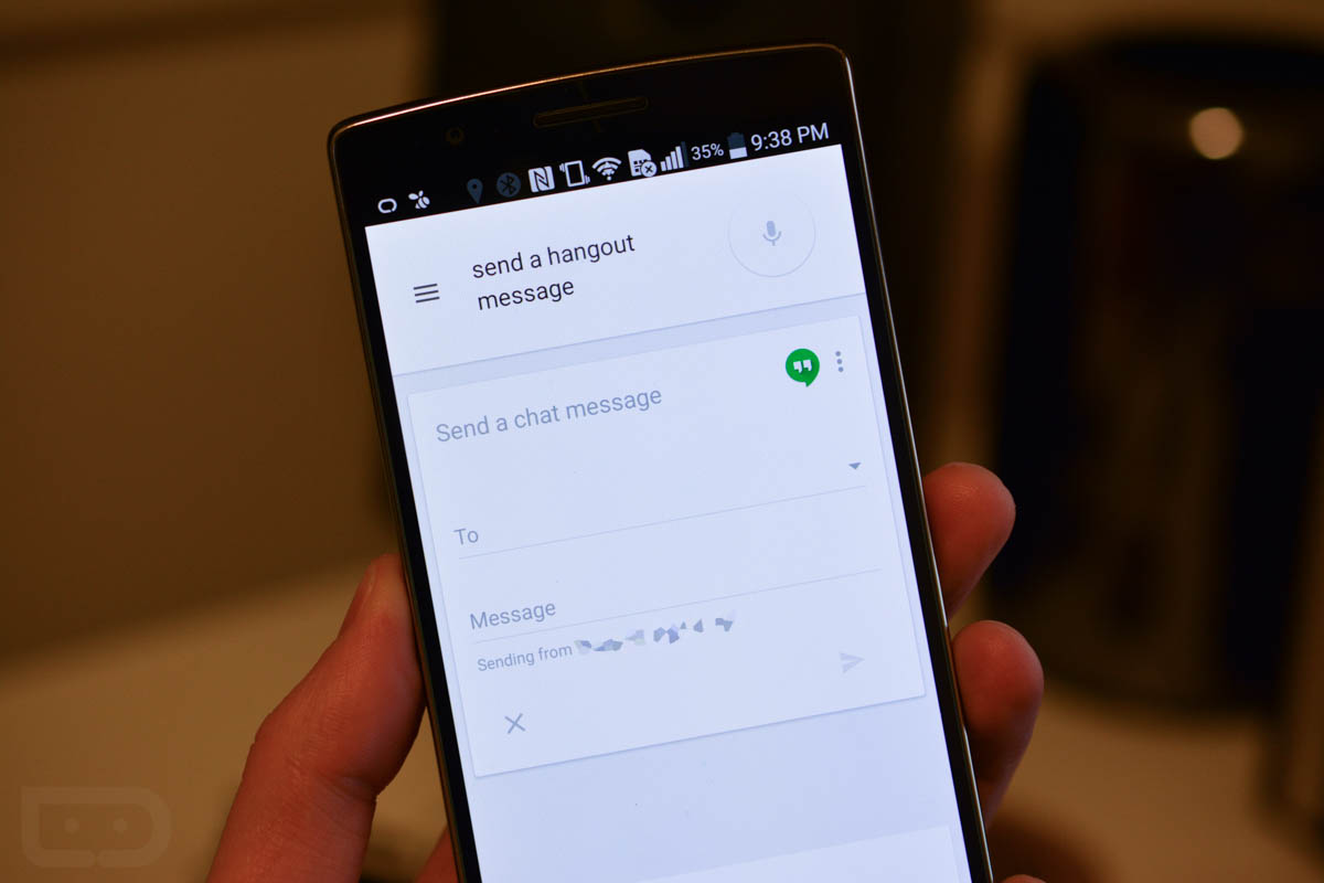 You Can Finally “Send a Hangouts Message” With Your Voice in Google Now