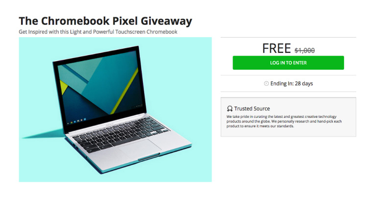 Giveaway: Win a Chromebook Pixel Through the DL Deals Store