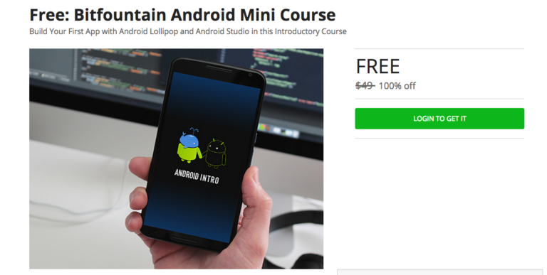 Deal: Grab This Bitfountain Android Mini Course for Free and Create Your First App